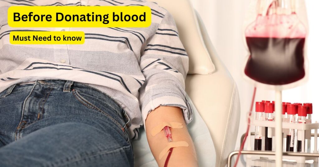 Things you need to know before donating blood