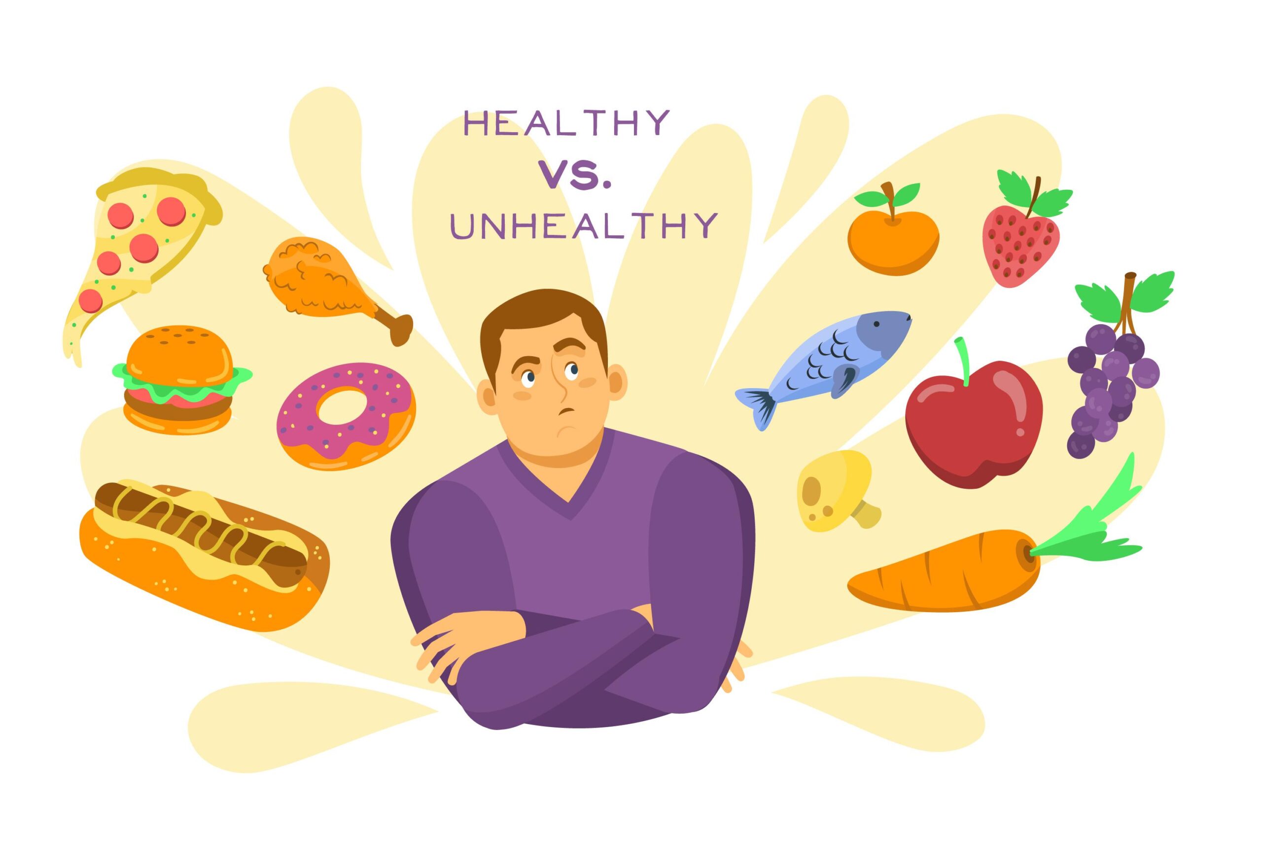 healthy vs junk food
